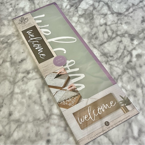 Welcome Sign Reusable Stencil - Picture 2 of 7